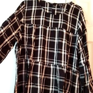 Long sleeve baby doll blouse